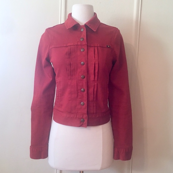 Lucky Brand Burnt Orange Jean / Denim Jacket - xs - Picture 6 of 11